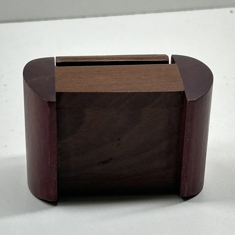 Handcrafted Multi Wood Bandsaw Trinket Jewelry Box Wooden Keepsake Gift